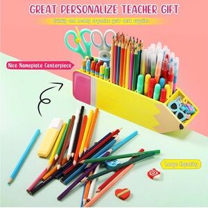 Colorful Pencil-Shaped Desk Organizer